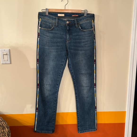 Anthro Pilcro The Slim Boyfriend Crop Jeans - Picture 2 of 8